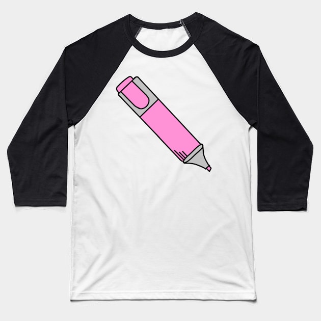 highlighter Baseball T-Shirt by gdm123